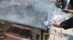 Как вырезать из толстого стекла круг. Круглая столешница из стекла
