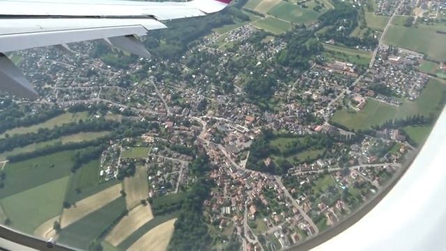 Great airport view! A321 take-off from Basel-Mulhouse-Freiburg EuroAirport (BSL) смотреть онлайн