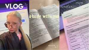 выходные химбио ☆ | подготовка к егэ & study with me ༄ ‧₊˚