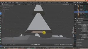 Blender Деревья и Камни Loop Cut + Extrude + 3D Cursor