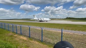 Облёт Ил-76ТД ВВС Анголы , Аэропорт Минск /Angola AirForce Il-76TD Test Flight, Minsk Airport . T91