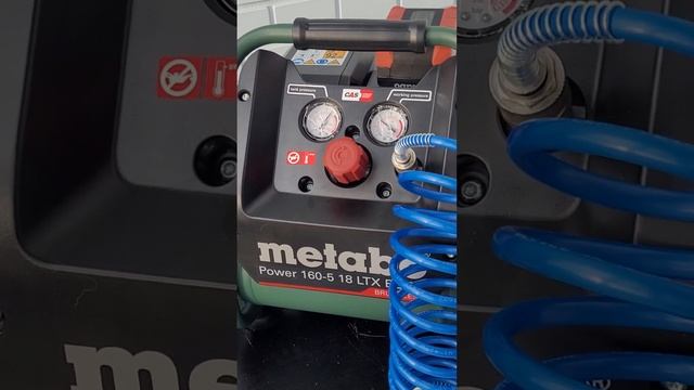 Аккумуляторный компрессор metabo power 160-5 18 ltx bl of смотреть онлайн