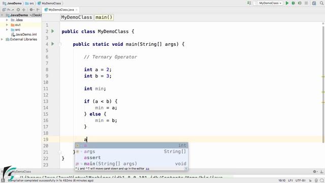 Java Ternary Operator example. Java Fundamentals and Basics #4.3