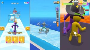 TALL MAN RUN vs MONSTER EGG vs GIANT RUSH - Triple Game