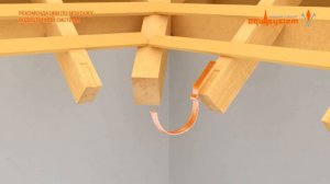Разметка и правильная установка крюков желоба водостока Aquasystem