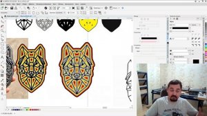 Объемная 3D картинка на лазерном CO2 станке из картона и фанеры. Макет CorelDRAW и резка.mp4