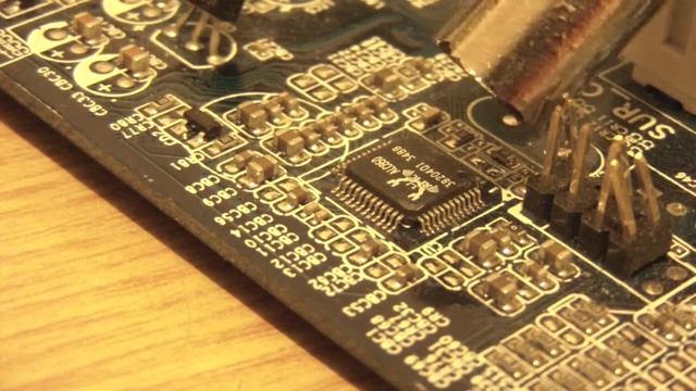 Снятие звукового чипа феном смотреть онлайн