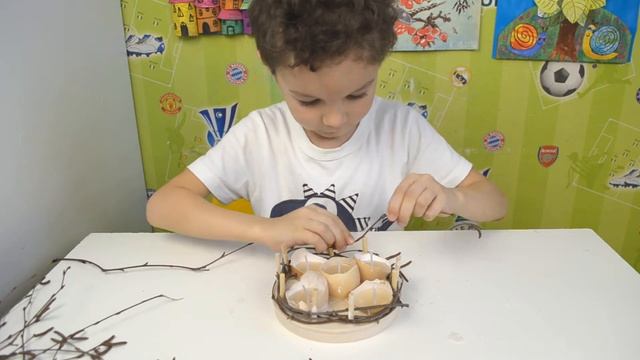 Весенний пасхальный декор / Пасхальное гнездо своими руками / Пасхальные поделки / DIY easter nest