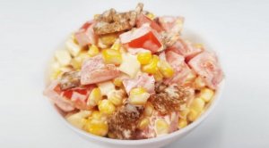 Очень ВКУСНЫЙ Салат за 5 МИНУТ из Доступных Продуктов! Быстрый и Простой Салат БЕЗ ВАРКИ!