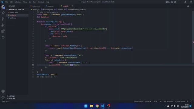 Form Autocomplete With Placeholder - HTML CSS Javascript смотреть онлайн