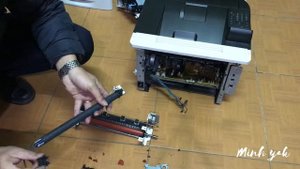 Hướng dẫn tháo lắp và Thay lô sấy, lô ép máy in Canon 251Dw, Canon 252Dw - Replace roller Canon251D