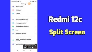 Redmi 12c Split Screen Mode || Split Screen Display