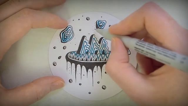 ОСТРОВ В НЕВЕСОМОСТИ | ZEN-ART ТЕРАПИЯ | Медитативное рисование