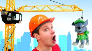 Веселая школа с Кириллом: стройка - это весело! Видео для детей про машинки