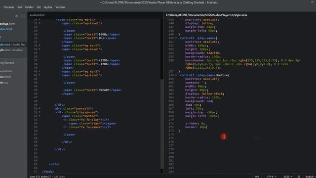 PART 3 - BUILDING AUDIO PLAYER USER INTERFACE KIT FOR MUSIC WEBSITES IN SASS (SCSS) смотреть онлайн