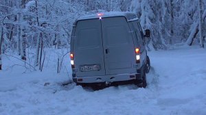 Соболь Cummins 4x4 Offroad. По следам снегоходов. Синегорский хребет.