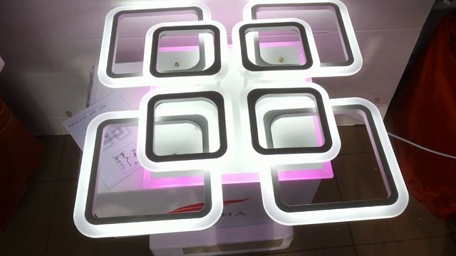 LED ЛЮСТРА С РОЗОВОЙ СИРЕНЕВОЙ СИНЕЙ ПОДСВЕТКОЙ!!! смотреть онлайн