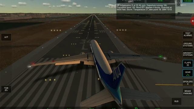 Real Flight Simulator  - Полёт  на Боинге 777- 300ER Авиакомпании ANA из Токио в Сеул