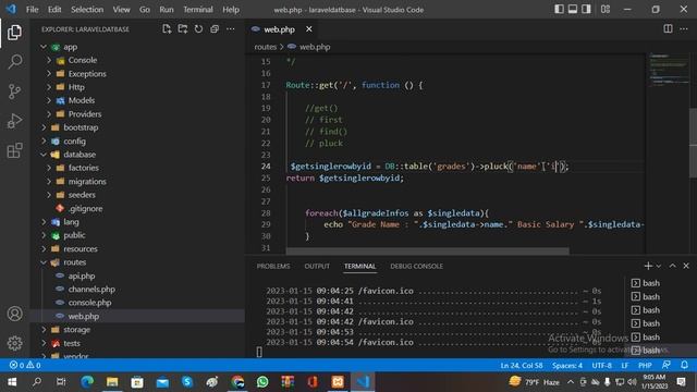 08# pluck method in laravel | laravel query builder Bangla| how to get single column in laravel смотреть онлайн