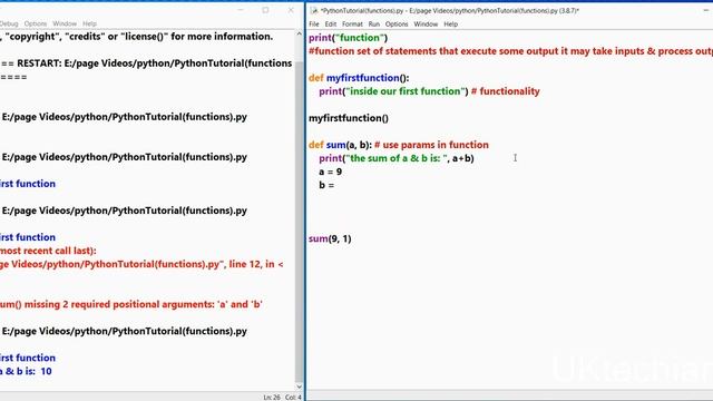 How to create function in python | Python Programming | Python 6th Tutorial(Functions)