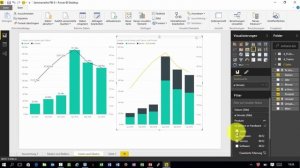 Power BI - Säulen- und Liniendiagramm -Teil 6