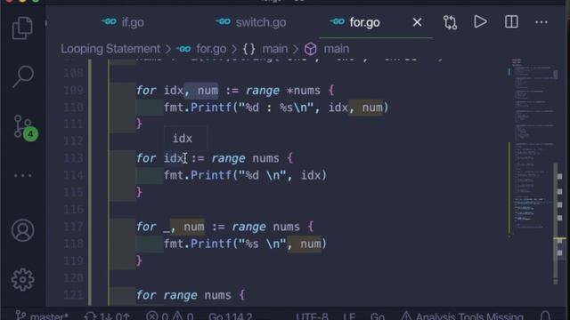 Go Tutorial (Golang) 22 - Looping Constructs in Golang | For Range loop in Golang