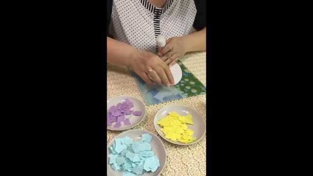 Пасхальная открытка в технике обрывной аппликации смотреть онлайн