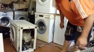 Ремонт стиральной машины как легко  вытащить бак Индезит, Аристон, Атлант и др.при замене подшипник
