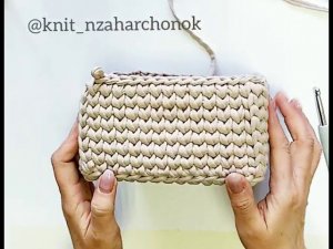 Вязание прямоугольной корзины