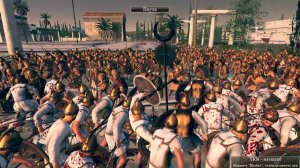 битва карфагенян с мятежниками за г Циссис игра Rome TotalWar