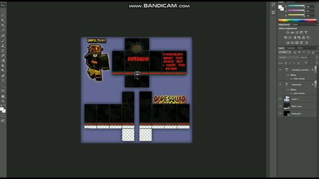 [read desc]ROBLOX PHOTOSHOP CLOTHES DESIGN TIMELAPSE смотреть онлайн