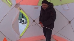 Палатка для зимней рыбалки Медведь Куб 2 и Куб 3 однослойная