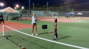 ВЛОГ У ДИАНЫ ПЕРВАЯ ТРЕНИРОВКА ПО ТЕННИСУ / Индивидуальная тренировка