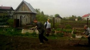 Картошка под ручной плуг. Часть 2.