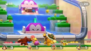 Super Mario Party - Lucky Minigames - Donkey Kong vs Wario vs Bowser vs Bowser Jr