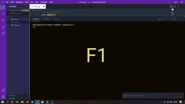 Code Is Already Running In Vs Code||vs Code