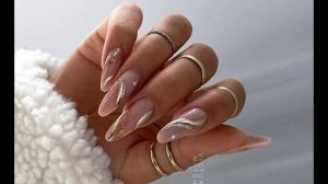 Новогодний маникюр #2023 МИНДАЛЬ / Идеи новогоднего маникюра Nail art designs #nailart #дизайн