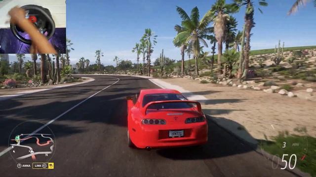 TOYOTA SUPRA RZ Forza Horizon 5  Steering Wheel Gameplay  AR77G