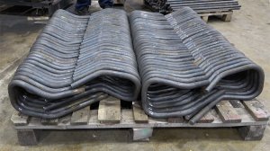 Серийная гибка стального прутка партия 4000 штук на полуавтоматическом трубогибе ЧПУ MASTER