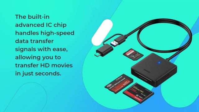 BENFEI 4in1 USB USB-C to SD Micro SD MS CF Card Reader Adapter Review смотреть онлайн