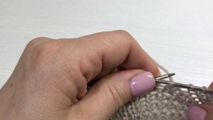 Убавление лицевых петель вправо и и влево
