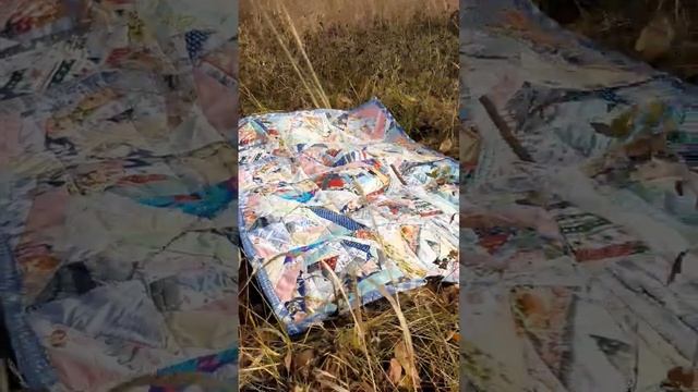 Утилизация лоскутов, коврик. #patchwork #лоскутноешитье #shortsvideo