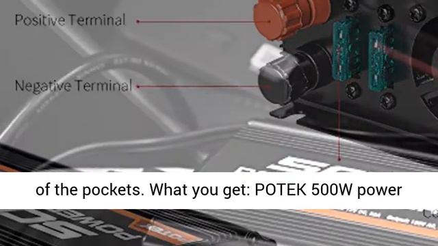 POTEK 500W Power Inverter/Car Inverter DC 12V to AC 110V Dual AC Charging Port - Overview смотреть онлайн