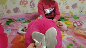 Открываем мягкую игрушку RainBocoRns surprise. (Реинбокорнс). SUPER распаковка давай смотреть вмест