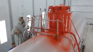 Как красят ЖД вагоны / Сушильно покрасочная камера для жд вагонов