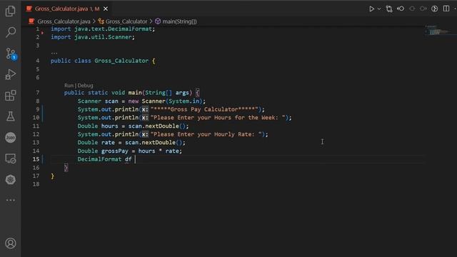 Gross pay calculator | Beginner Java Program | #java #javalearning #javatutorialforbeginners