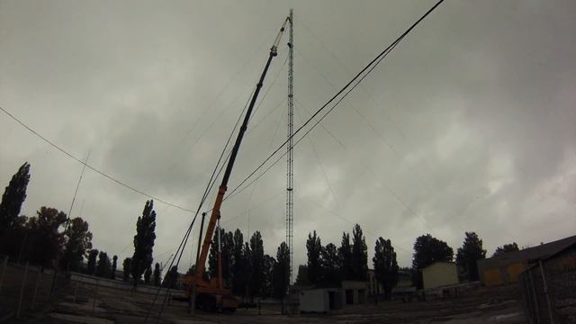 Timelaps: демонтаж телевышки г.Кременчуг смотреть онлайн