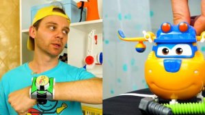 Игры для мальчиков - Видео с игрушками из мультика Супер крылья - Диспетчерская вышка
