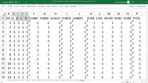 Design any Fractional Factorial DOE with the Lowest Number of Runs Easiest Method in MS Excel