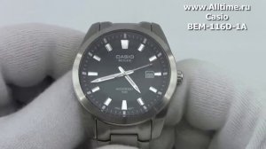 Мужские японские наручные часы Casio BEM-116D-1A